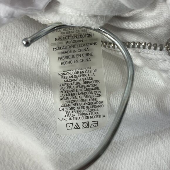 Ellie Tahari SZ 12 Classic Fit Jeans Relaxed Straight Leg Pockets Mid-Rise White - Picture 10 of 11